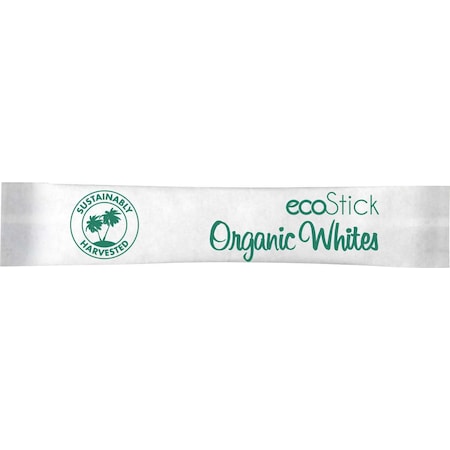 Ecostick Ecostick Single Serve Organic Whites Cane Sugar 2.8g Packet, PK2000 83662